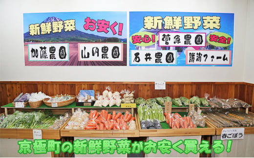 【京極温泉】お食事付き入浴券＆地元野菜商品券セット［2名様］