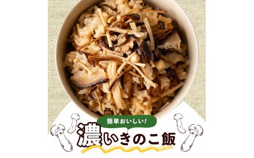 国産のえのきやきのこ使用！濃いきのこの炊き込みご飯の素(2合用×6個)国産 だし醤油 きのこご飯 椎茸 しいたけ【三笠えのき茸生産組合】a-12-59-z