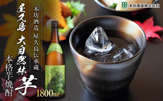 年内発送　屋久島 大自然林 芋 1,800ml 1本（本格芋焼酎）＜本坊酒造 屋久島伝承蔵＞