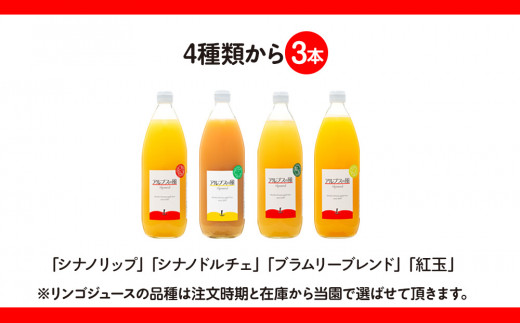 ジュース リンゴジュース 大瓶3本 セット 詰め合わせ ジュースで味わう信州のリンゴ 爽やか酸味 リンゴ りんご 林檎 アップル アップルジュース 無添加 飲料 飲料類 甘い 豊饒な香り 酸味爽やか 濃厚 長野 長野県 信州 こだわり 果汁 希少 [№5675-1207]