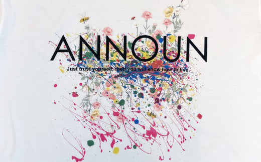 No.060 ［ANNOUN］Painting Flower Ｔシャツ