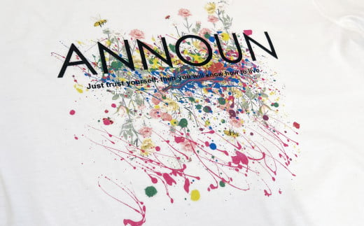 No.060 ［ANNOUN］Painting Flower Ｔシャツ