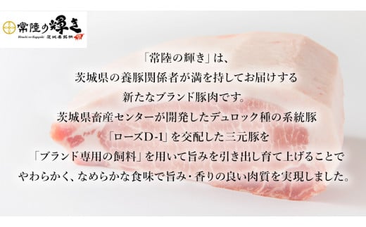 【 常陸の輝き 】 豚 ロースしゃぶしゃぶ＆スライス＆ロースステーキ 贅沢 セット (茨城県共通返礼品) 国産 国内産 豚肉 ポーク 生姜焼き 焼肉 しゃぶしゃぶ 鍋 カレー 焼きそば 炒め物 贈り物 ギフト