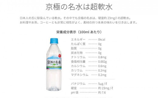 京極の名水 500ｍｌ×24本 ペットボトル【6回定期便】［北海道京極町］羊蹄のふきだし湧水