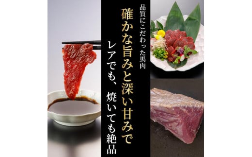 【令和6年12月出荷分】【年内発送】熟成×低温調理済 馬赤身肉500g