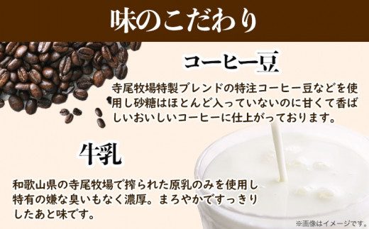 寺尾牧場のこだわり特製コーヒー 3本セット 720ml×3本 厳選館《90日以内に出荷予定(土日祝除く)》 和歌山県 日高町 コーヒー コーヒー牛乳 濃厚牛乳 牛乳 ノンホモ牛乳 成分無調整