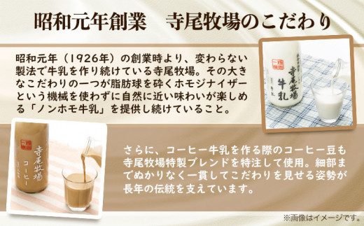 寺尾牧場のこだわり特製コーヒー 3本セット 720ml×3本 厳選館《90日以内に出荷予定(土日祝除く)》 和歌山県 日高町 コーヒー コーヒー牛乳 濃厚牛乳 牛乳 ノンホモ牛乳 成分無調整