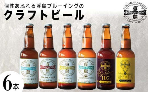 個性あふれる浮島ブルーイングのクラフトビール6本セット｜クラフトビール ビール お酒 沖縄 那覇