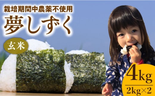 夢しずく ( 玄米 ) 4kg【北原農園】 [HCA001]