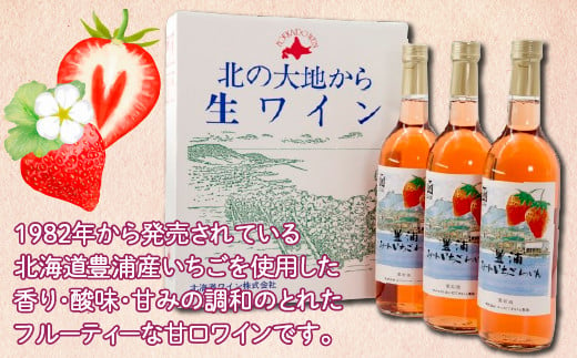 北海道 豊浦 いちご ワインセット【6本】 【ふるさと納税 人気 おすすめ ランキング 果物 いちごイチゴ 苺 いちごワイン 酒 おいしい 美味しい 北海道 豊浦町 送料無料】 TYUV002