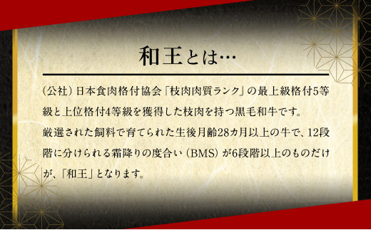 熊本県産 A5等級 和王 柔らか 赤身 焼肉 合計約900g
