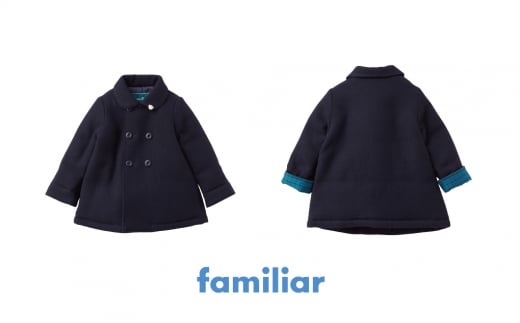 【ファミリア（familiar）】コート 80・90サイズ／80cm レッド [№5771-7011]1364