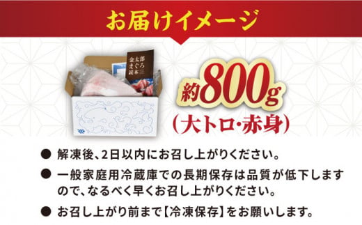 【数量限定！】【濃厚で脂があま～い！】金太郎 マグロ 腹側 冷凍 ブロック 大トロ 赤身 約800g【徳丸】 [RAC008]