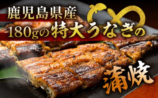 【12回定期便】国産 本格炭火焼 特大 うなぎ 蒲焼 2尾（180g×2尾）/炭火焼古賀 [UDH042]