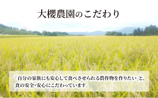 盛岡 大櫻農園  「ひとめぼれ　白米」5kg 特別栽培 一等米 2024年産新米