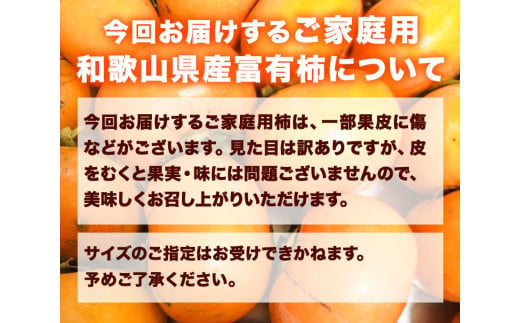 〈ご家庭用〉和歌山産 富有柿 約 7.5kg 厳選館 《2024年11月上旬-12月下旬頃出荷》 和歌山県 日高川町 柿 カキ かき ジューシー フルーツ