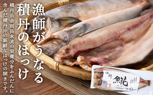 積丹ホッケの開き(1枚)・積丹クロマグロ漬け(80g×2)セット