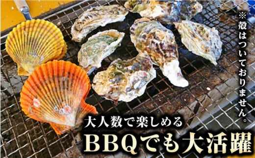 ヒオウギ貝 むき身 6個×3パック《対馬市》【対馬新鮮組】 肉厚 ひおうぎ貝 下処理済 貝 新鮮 特産品 冷凍配送 [WCS001]