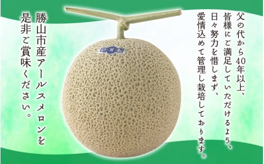 【先行予約】若猪野アールスメロン 1.7kg 以上 2玉 箱入り ※2025年8月下旬より順次発送 [A-011010]