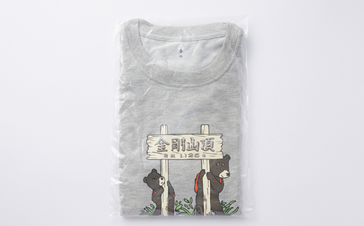 ＜グレーL＞大阪府千早赤阪村金剛山頂　オリジナルデザインTシャツ　モンベル(mont-bell)【1527588】