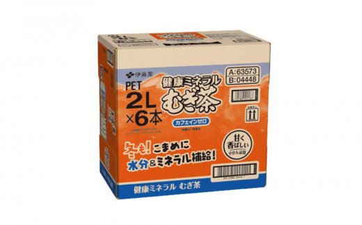 【3カ月定期便】健康ミネラル麦茶 2L×6本(合計3ケース)【伊藤園 麦茶 むぎ茶 ミネラル ノンカフェイン カフェインゼロ 6本×3ケース】 B1-C071312