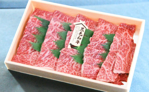 No.198 黒毛和牛　焼肉用肉　計約375g ／ 牛肉 赤身 もも肉 やきにく 大阪府 特産品