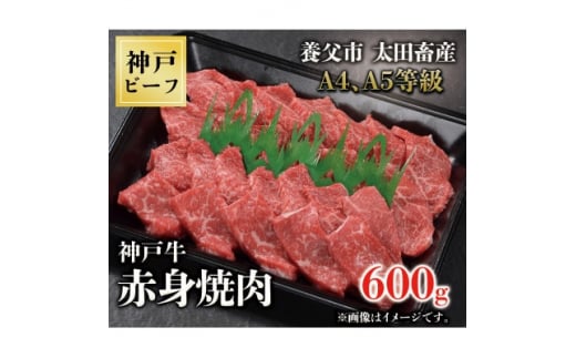 神戸牛　赤身焼肉　600g【1441702】