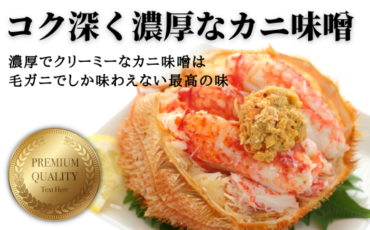 【令和7年発送】三陸産 三陸活毛ガニ400g×1杯（1尾）【2025年3月～4月発送】