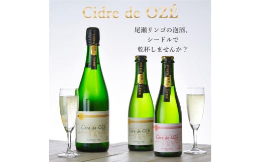 ☆数量限定☆　 Cidre de OZÉ　（尾瀬リンゴの発泡酒）　1本375㎖