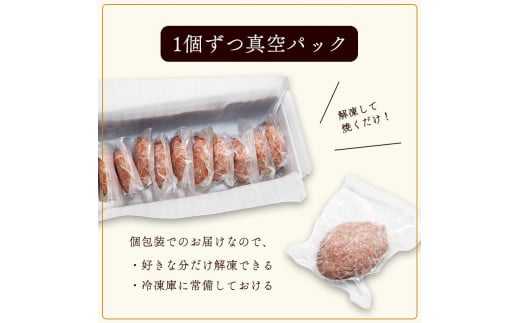 使いやすさ抜群！ 手ごね ハンバーグ 合計 600g （120g×5個）【 訳あり 訳アリ 冷凍 小分け 個包装 はんばーぐ 牛肉 豚肉 肉 お肉 合い挽き 牛ハンバーグ 洋食 簡単調理 人気 国産 綾部 京都 】