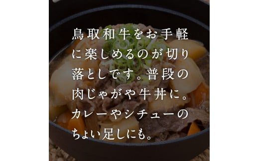 鳥取和牛切り落とし 600g HN010-003【やまのおかげ屋】 和牛 肉 鳥取 日南町