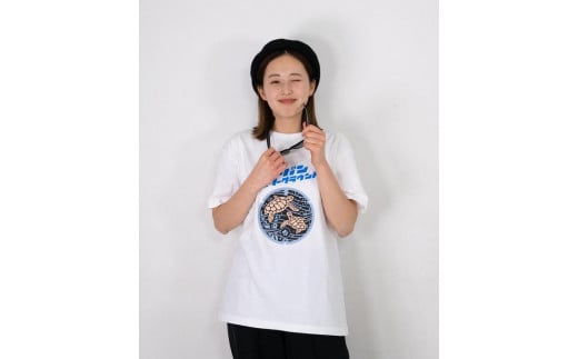 みなべ町 マンホールTシャツ【Lサイズ・白】A508-1L