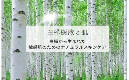 白樺樹液と肌 炭酸パックとオールインワンジェル