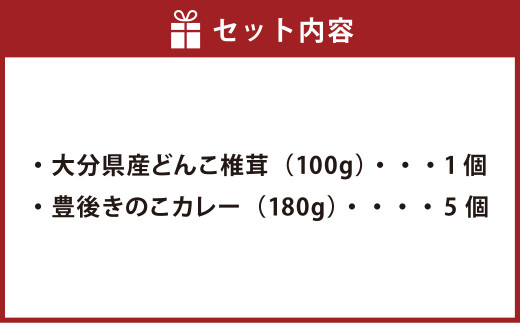 どんこ椎茸・きのこカレー 詰合せ