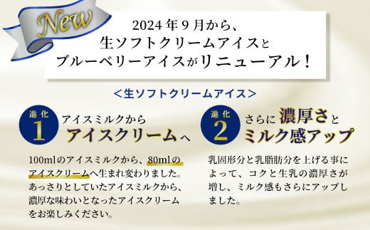 新しくなって新登場★！生ソフトクリーム＆いなぶのブルーベリーアイス (80ml)×8個セット 5000円