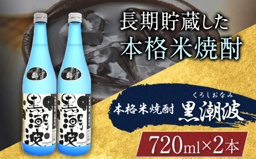 本格米焼酎 黒潮波 （くろしおなみ） 720ml×2本 厳選館《90日以内に出荷予定(土日祝除く)》 和歌山県 日高町 酒 本格米焼酎 焼酎 米焼酎