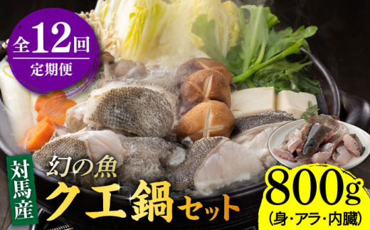 【全12回定期便】幻の魚 クエ 鍋 セット 800g 《対馬市》【海風商事】九州 長崎 対馬 ちり鍋 アラ [WAD034]くえ 高級魚 魚 クエ 希少 人気 ランキング 冷凍 対馬 長崎 九州 つしま 対馬市 海鮮 魚介 刺身 刺し身 鍋 クエ鍋 毎月届く 定期便