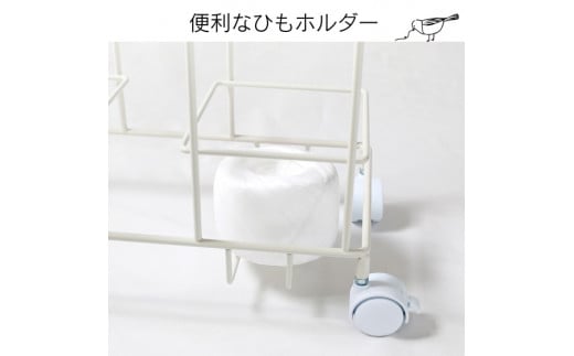 段ボール片づけラック 【ホワイト】ダンボール ダンボール専用収納ラック 綺麗に立てて収納 移動が簡単なキャスター付 収納整理 21165(KDB-165) 加茂市 川口工器株式会社