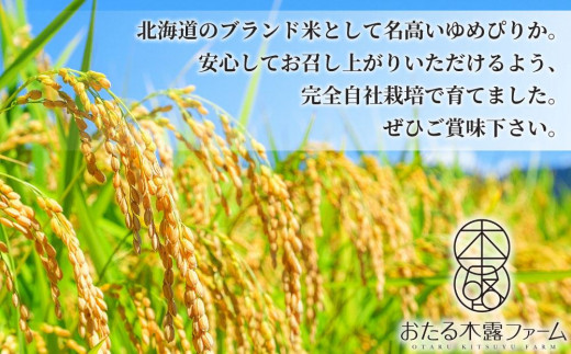 【令和6年産 新米 順次発送中】【全2回配送】【隔月定期便】北海道小樽市産 ゆめぴりか(精米) 合計10kg(5kg×2袋) おたる木露ファーム[ふるさとクリエイト]