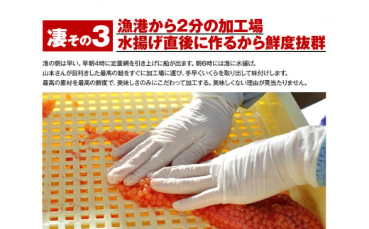  【新物★先行予約】 いくら 70g×2パック 漬けダレなしの粒立ついくら 【2024年11月頃より順次出荷】 国産 便利小分け 簡単いくら丼 山本商店【北海道十勝浦幌町厚内産】