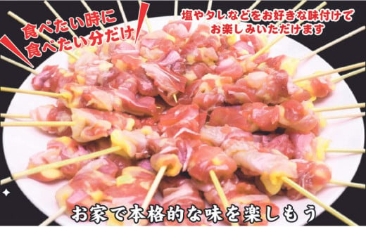 【3か月連続でお届け・国産･生冷凍】焼き鳥親もも串30本（1本約20g） [№5580-0650]