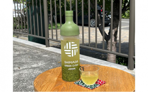 [№5695-1409]Green Ci-Tea 4種類の島田茶飲み比べと島田市緑茶化計画オリジナルフィルターインボトルのセット