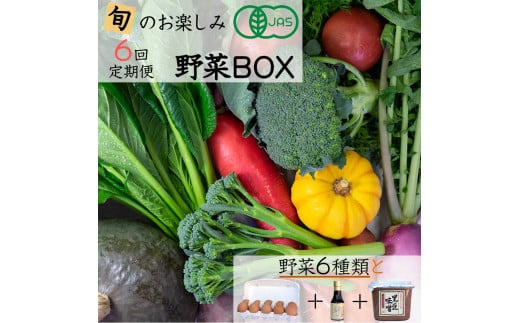 ＜矢田の里＞栽培期間中農薬・化学肥料不使用など地元農家こだわりの野菜・卵・卵かけごはん専用醤油・味噌セット（隔月６回）