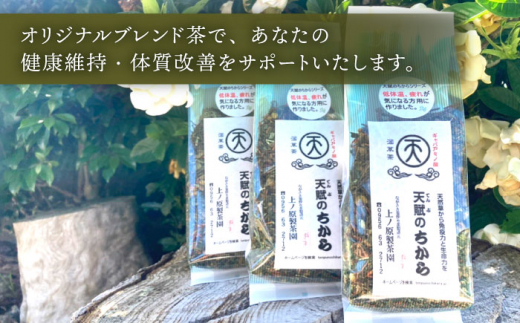 【自然のパワーで健康に】ブレンド茶 「天賦のちから」 120g×3袋【上ノ原製茶園】 [QAO021]