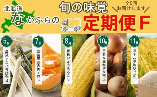 なかふらの旬の味覚　定期便Fコース