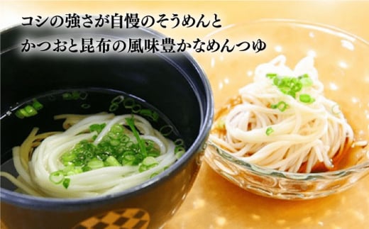 ド・ロさまそうめん・めんつゆ詰合せ 長崎県/サンフリード [42AAAK003] 素麺 贈答用 麺 乾麺 手延