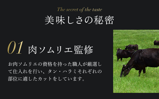 肉ソムリエ監修!塩タン150g&旨辛ハラミ150g  ふるさと納税 タン 塩タン タン塩 ハラミ 肉 お肉 人気 詰め合わせ 京都府 福知山市