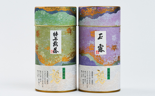 和束茶ギフトセット(松)　玉露150g×1袋、特上煎茶150g×1袋　上香園【1266402】