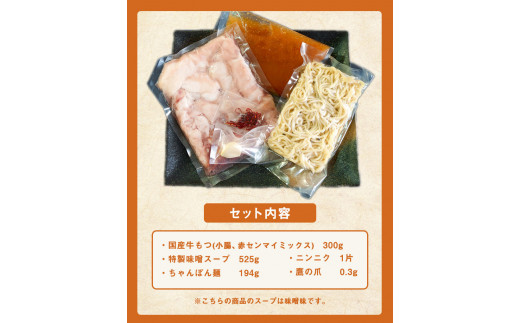 特撰博多もつ鍋 【あごだし味噌仕立て】 2～3人前 300g  《30日以内に出荷予定(土日祝除く)》