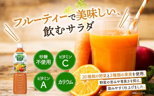 カゴメ 飲み比べセット 3種 計4本 トマトジュース 食塩無添加 ×1＆ 野菜ジュース 食塩無添加 ×1＆ 野菜生活100 ×2 オリジナル スマートPET 720ml トマト 野菜 機能性表示食品 飲料 ドリンク ペットボトル お取り寄せ ギフト KAGOME 送料無料 那須塩原市 ns038-017